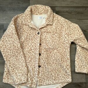 Fleece lined shacket